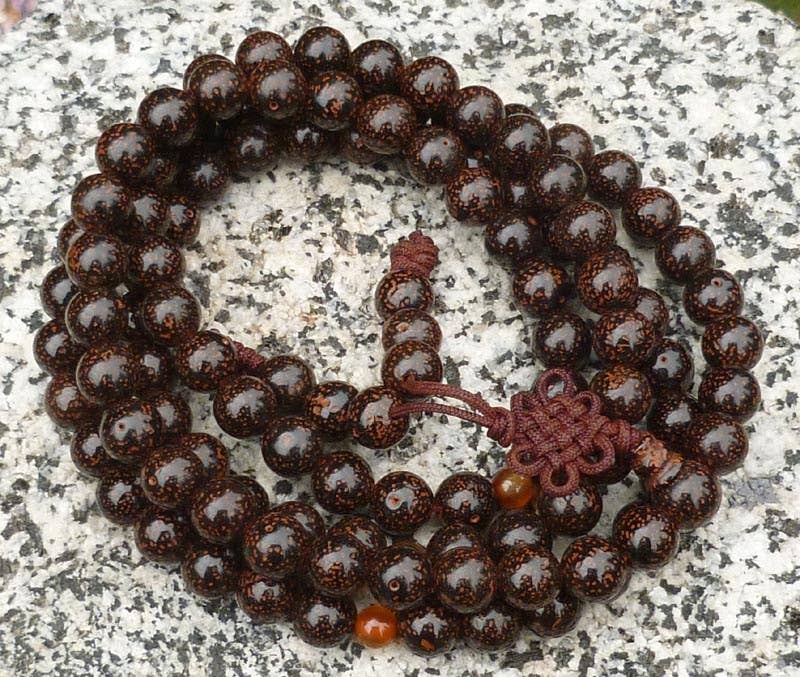 Black Lotus Seed 108 Bead Mala Black Lotus Seed 108 Bead Mala