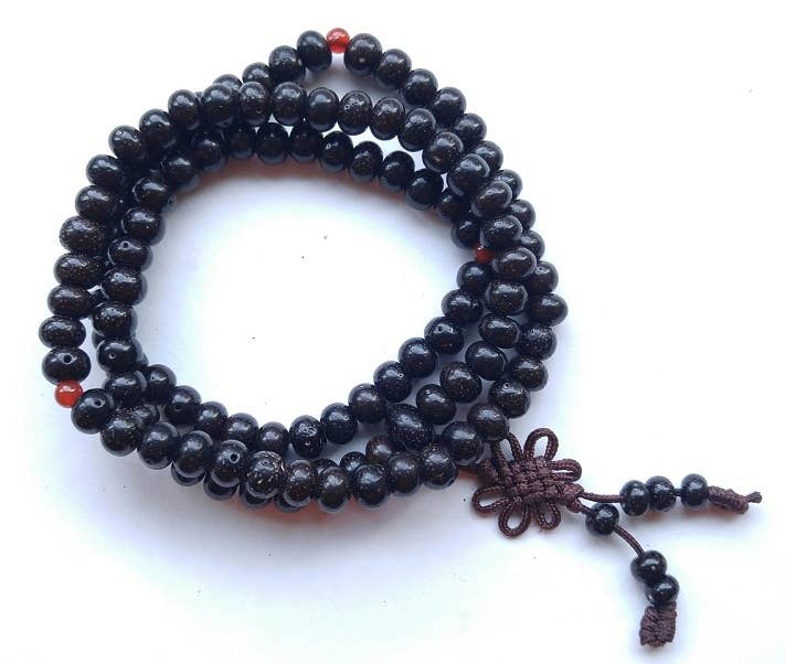 Black Lotus Seed 108 Bead Mala Black Lotus Seed 108 Bead Mala