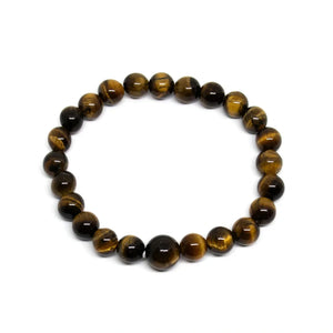 Tiger's Eye Beaded Bracelet - Wrist Mala - 4mm - Small Kids' Wrists