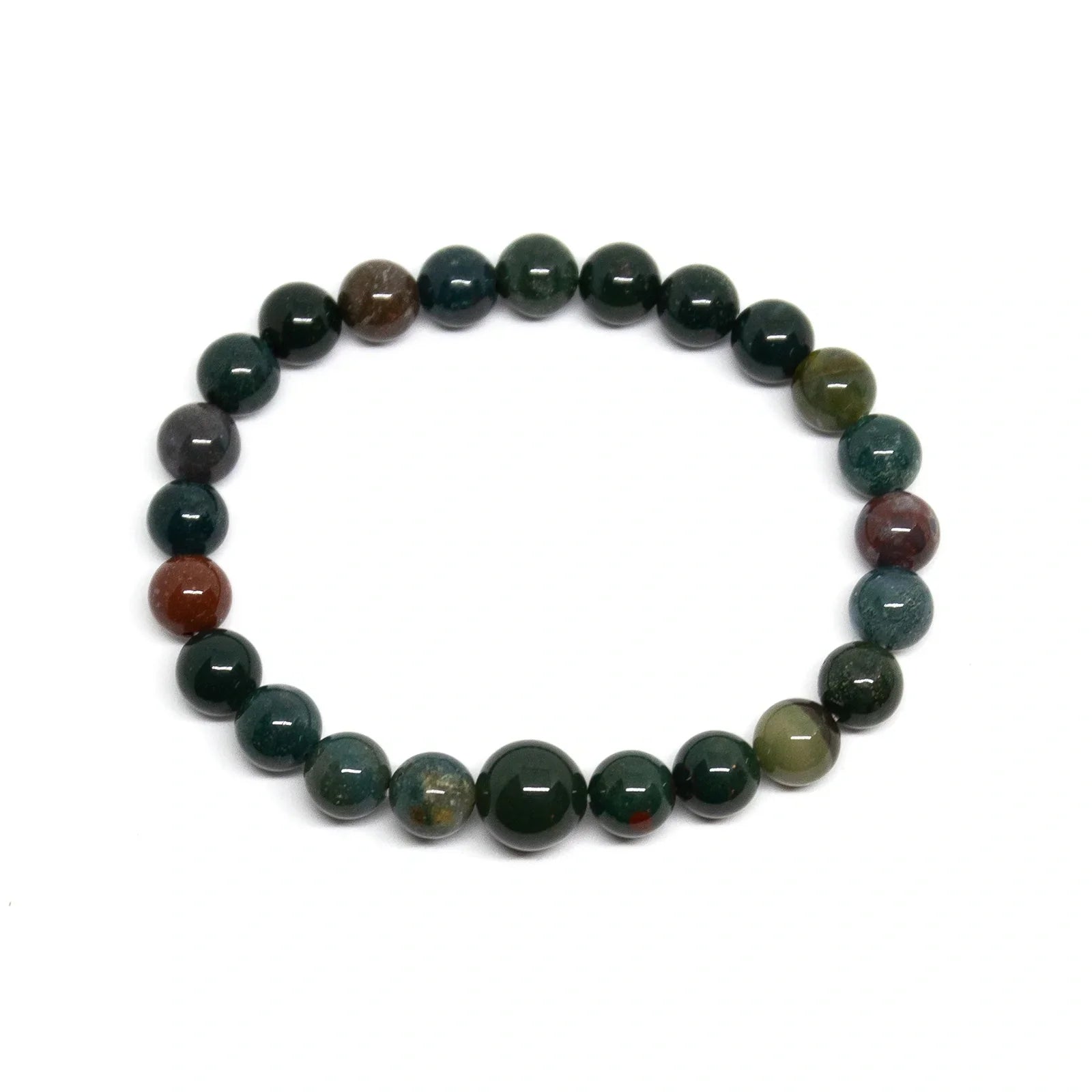 Bloodstone Beaded Bracelet - Wrist Mala - 4mm - Small Wrists