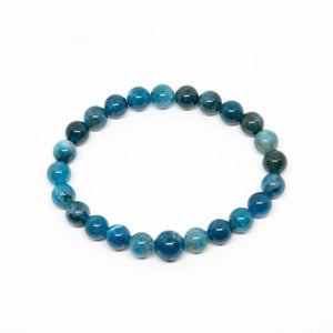 Apatite Beaded Bracelet - Wrist Mala - 4mm - Small Wrists