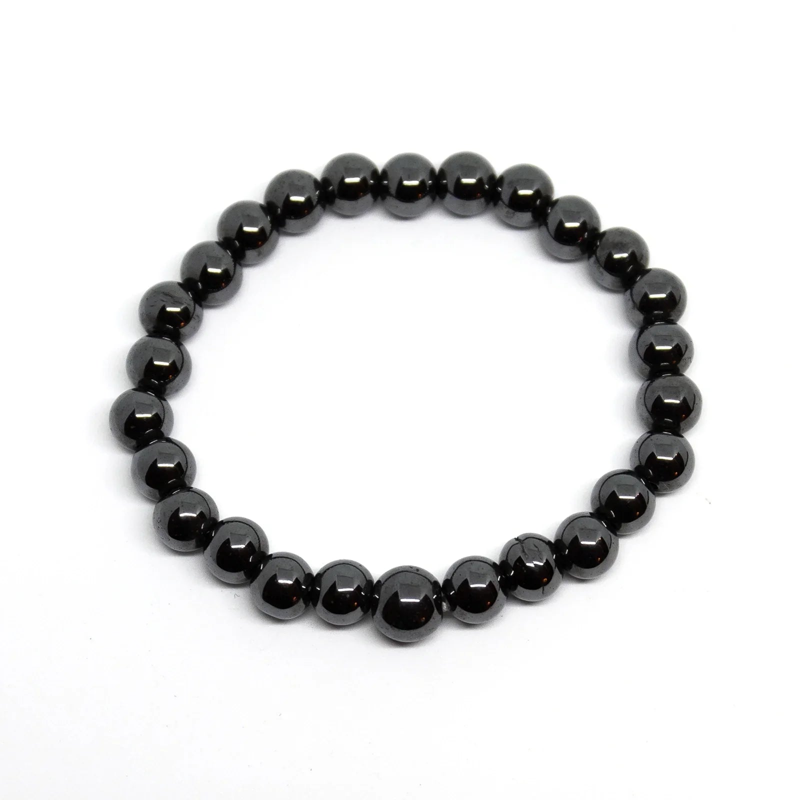 Hematite Beaded Bracelet - Wrist Mala - 4mm - Average Wrists