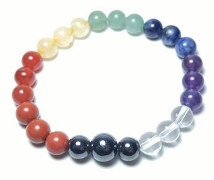 Longer Length Chakra Beaded Bracelet Wrist Mala 8mm