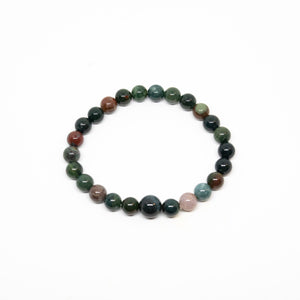 Longer Length Bloodstone Beaded Bracelet Wrist Mala 8mm