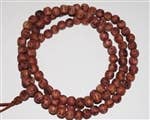 Korean Zen Cedar 108 Bead Mala with Characters - 8mm