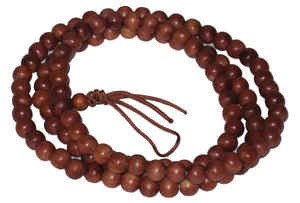 Korean Zen Plain Cedar 108 Bead Mala - 8mm
