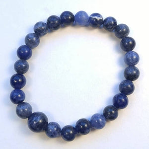 Sodalite Stretchy Beaded Bracelet - Wrist Mala - 8mm
