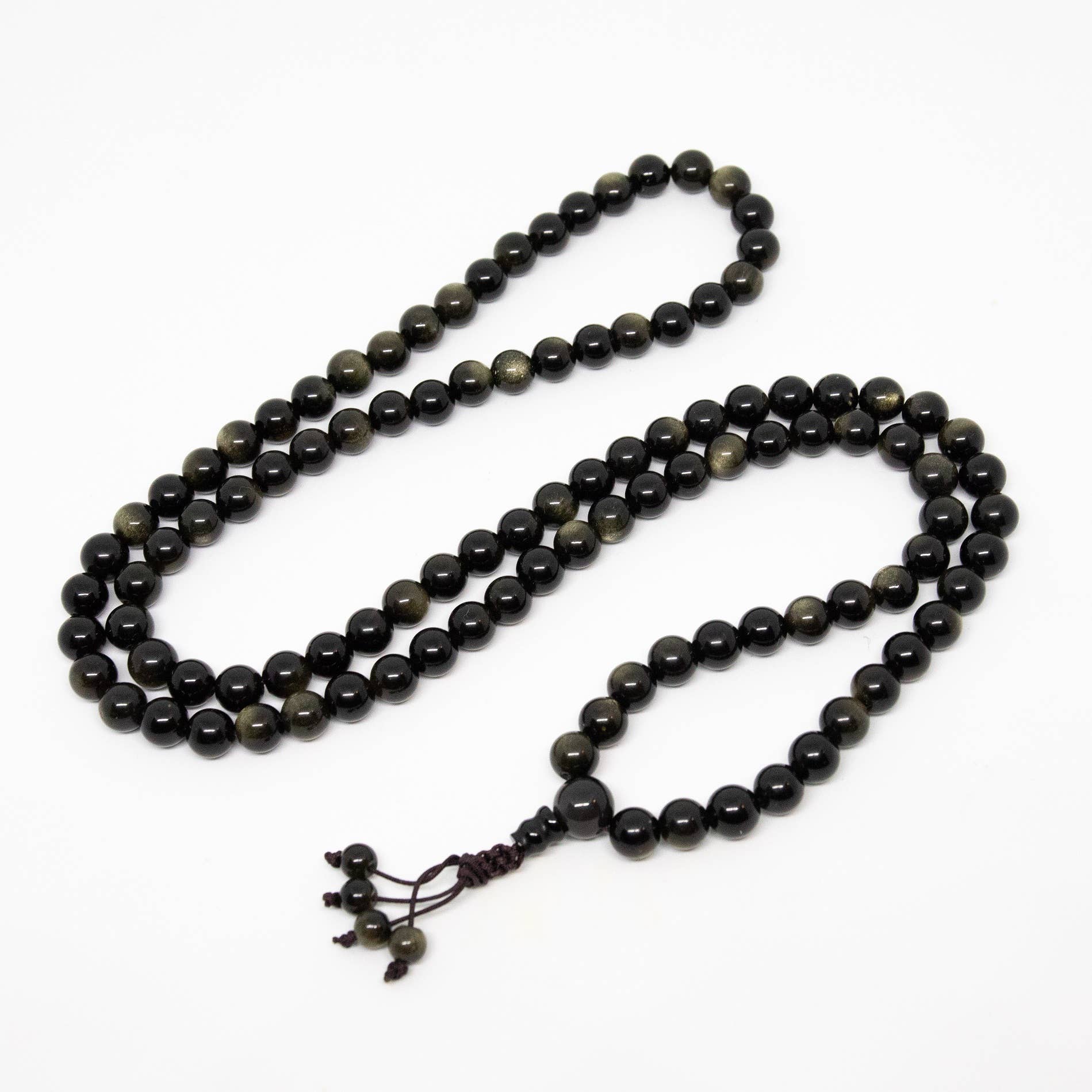 Gold Sheen Obsidian 108 Mala - 8mm
