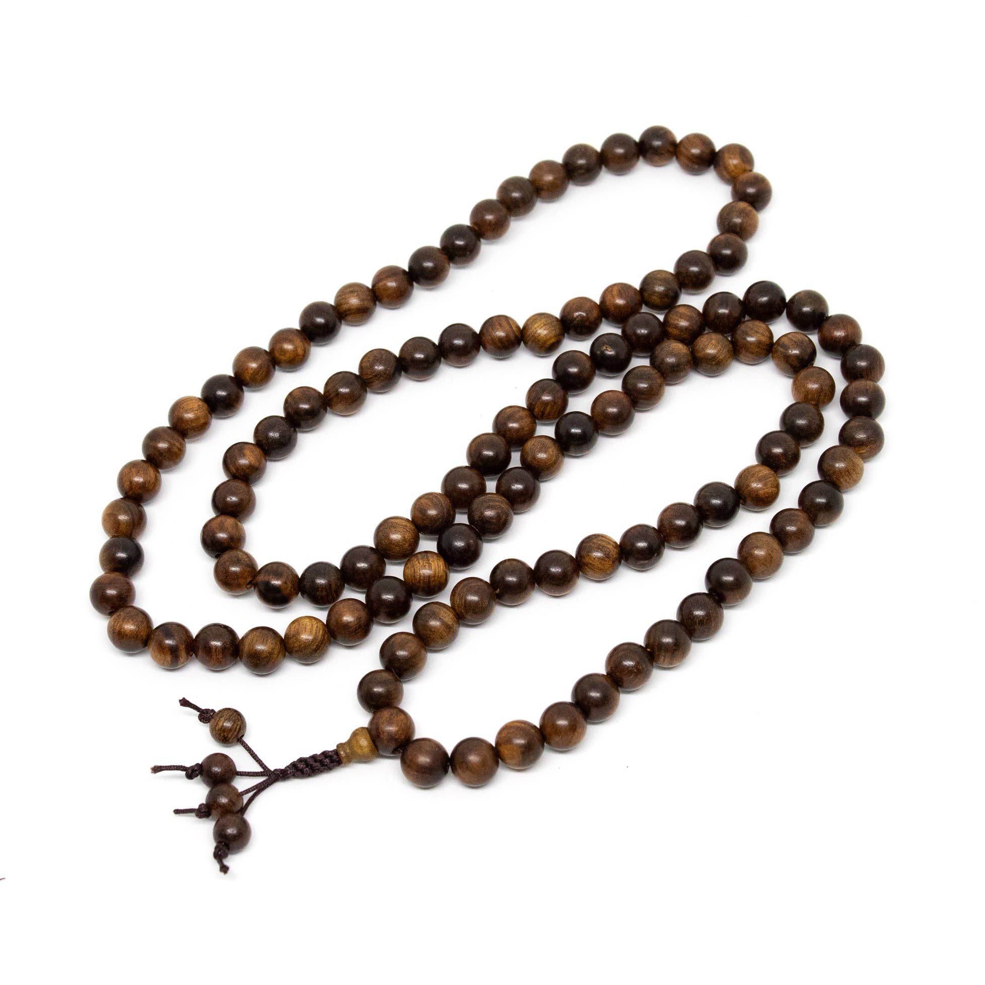 Black Pear Wood 108 Bead Mala - 8mm