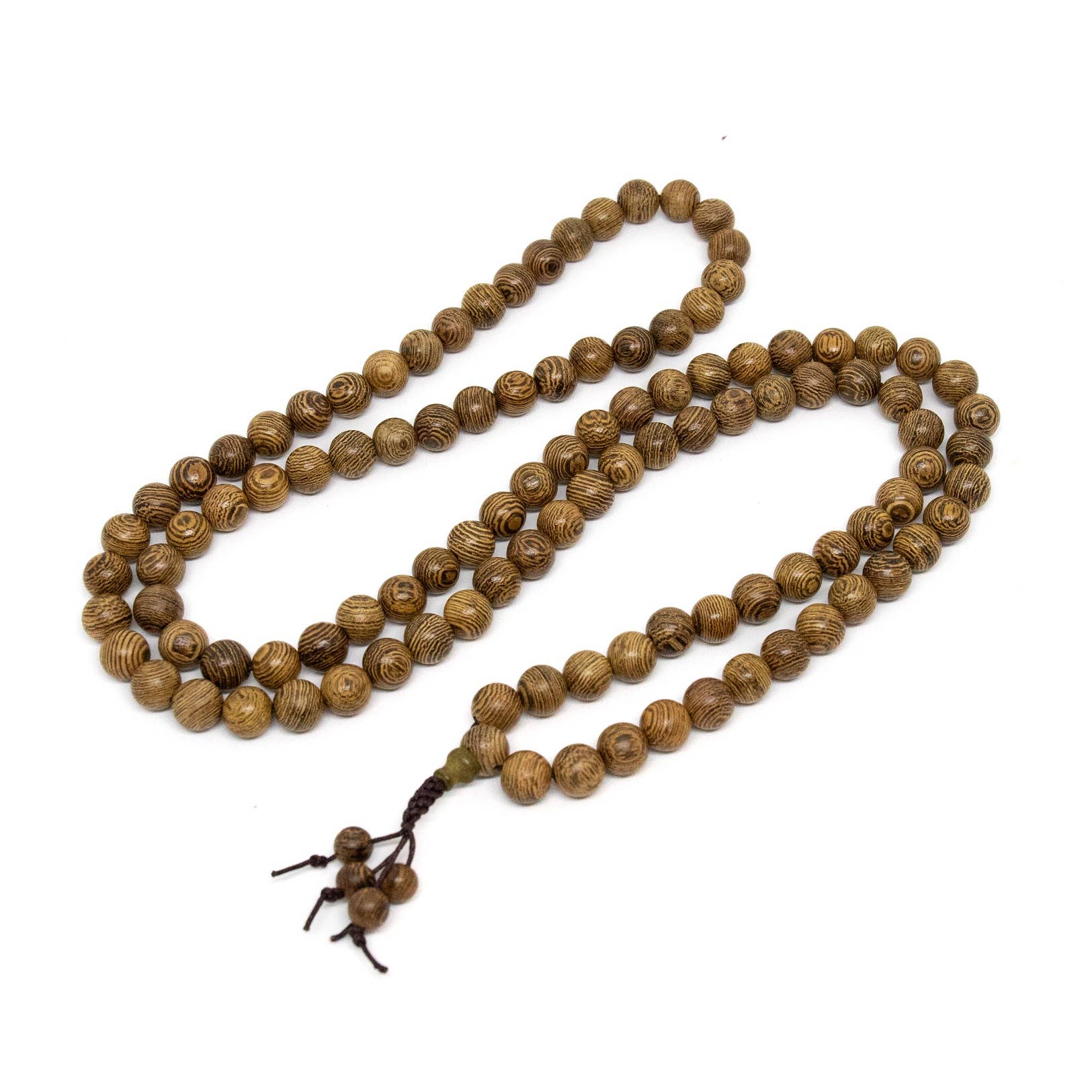 Phoenix Tail Wood 108 Bead Mala - 8mm