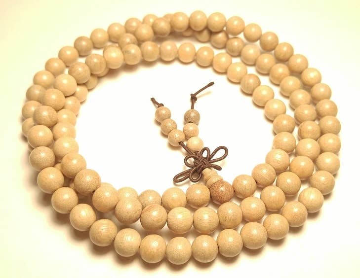 Camphor Wood 108 Bead Mala - 8mm