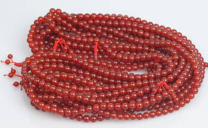 Carnelian 108 Bead Mala - 8mm