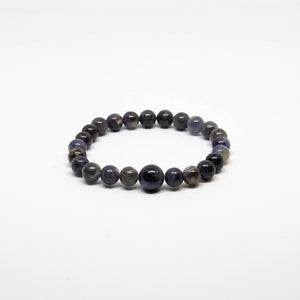 Iolite Beaded Bracelet - Wrist Mala - 8mm