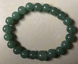 Longer Length Green Aventurine Beaded Bracelet Mala 10mm