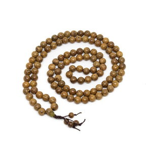Phoenix Tail Wood 108 Bead Mala - 8mm